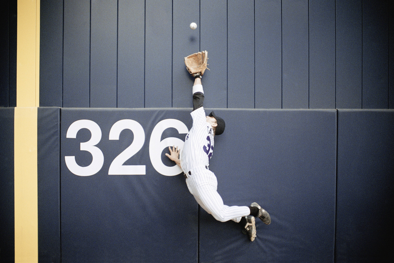 Baseball Outfielder Leaping for Fly Ball Sports Psychology Today